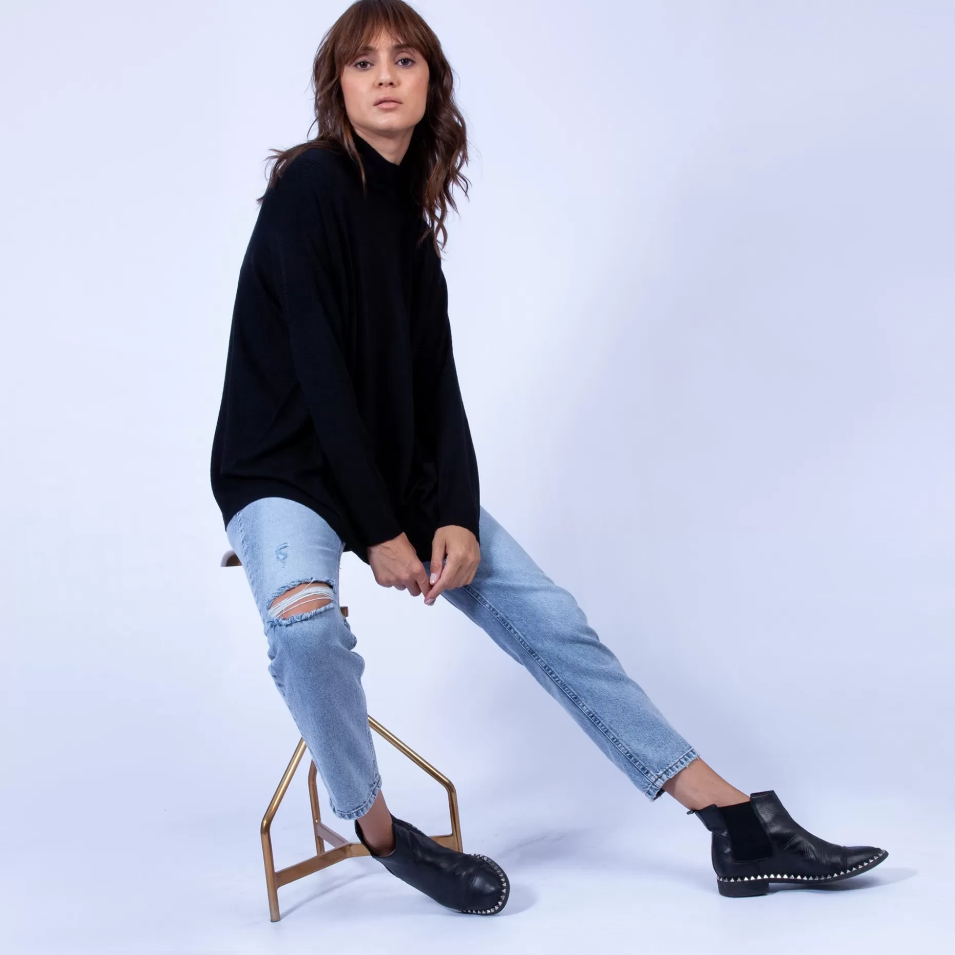 Maison Montagut Pull Oversize Col Montant - Garance>Femme Pulls