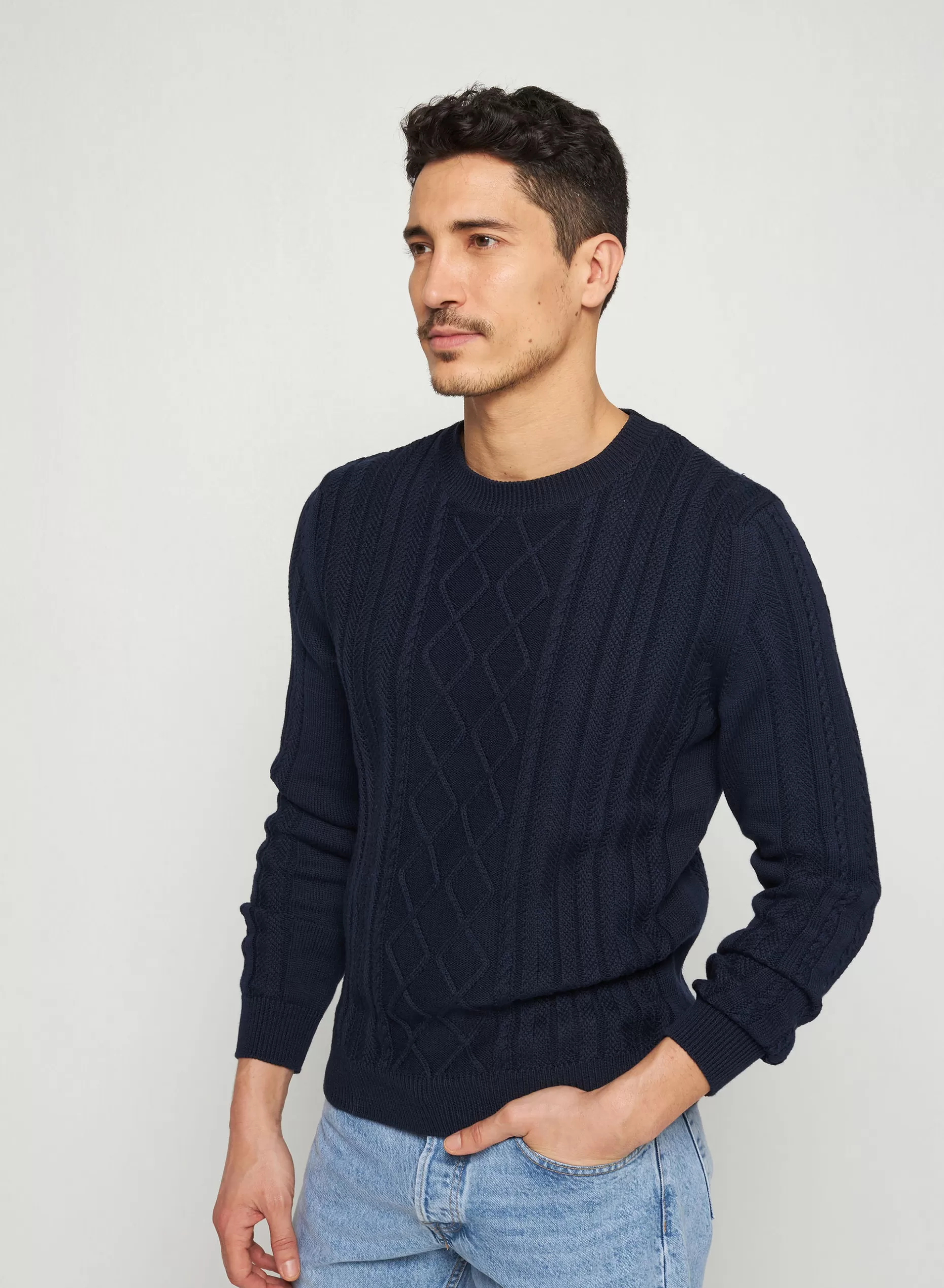 Maison Montagut Pull Torsade En Coton Bio - Ridwane>Homme Pulls