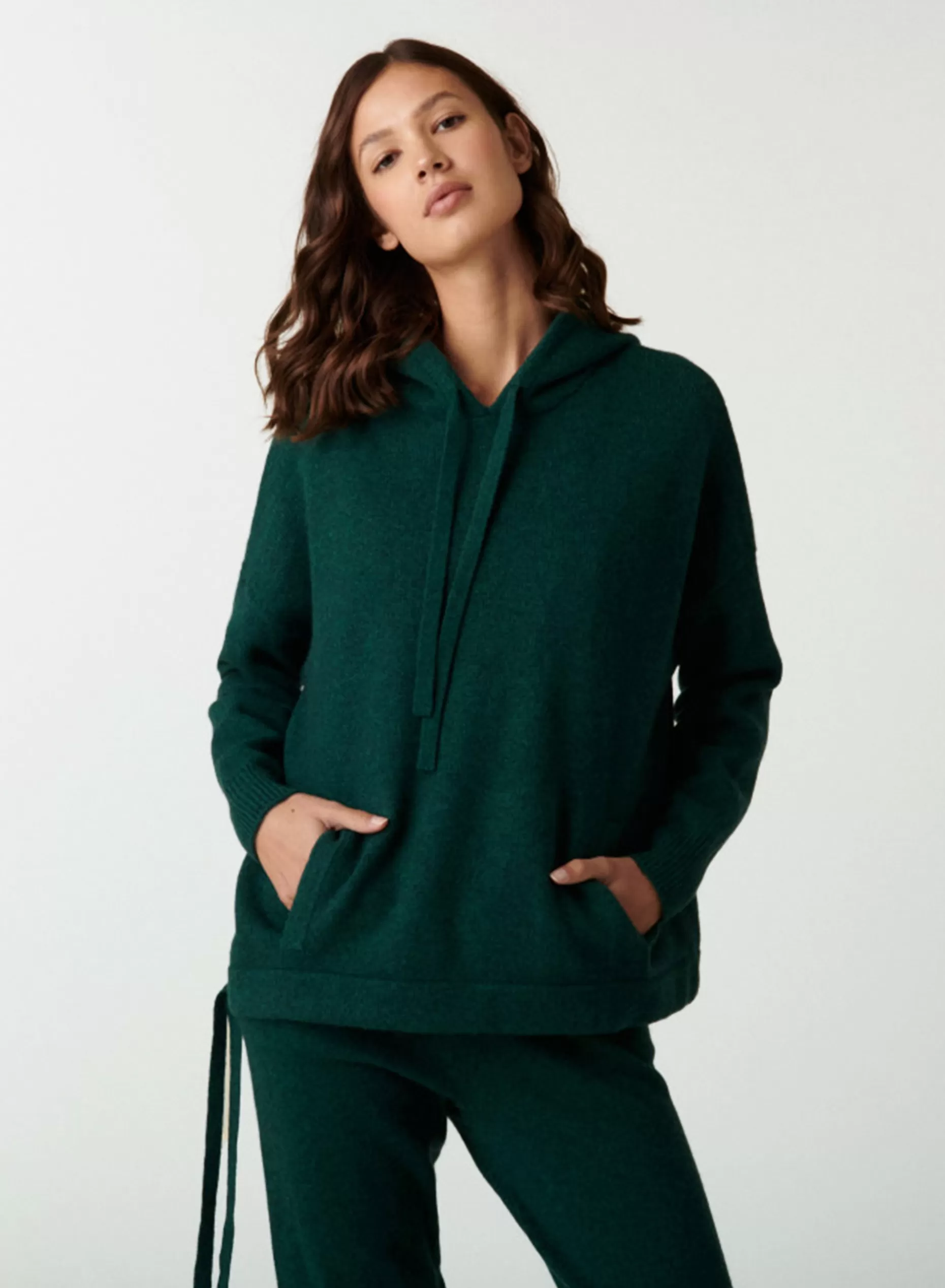 Maison Montagut Sweat A Capuche En Cachemire Avec Poches - Ado>Femme Pulls