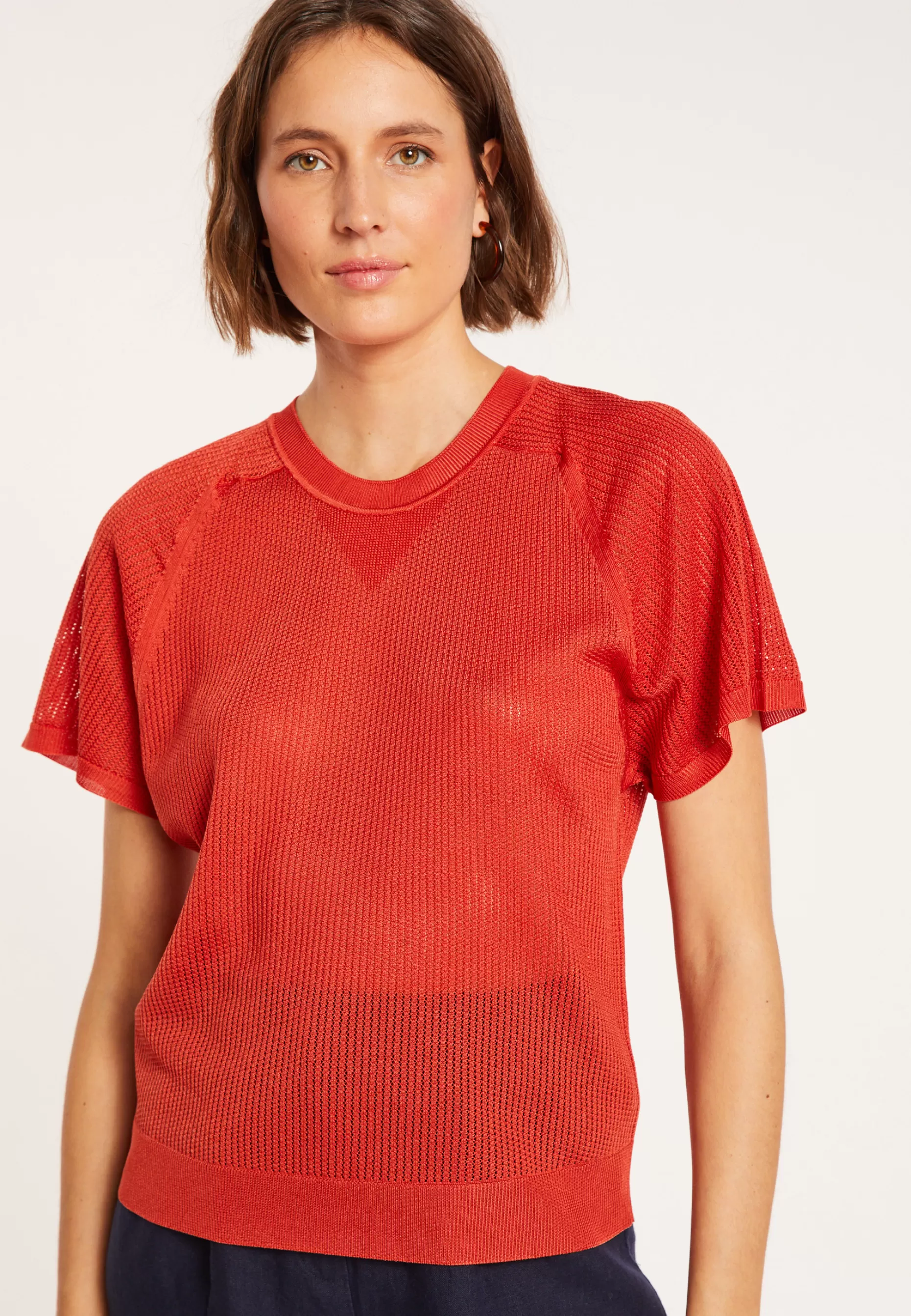 Maison Montagut T-Shirt A Cotes En Fil Lumiere - Malory>Femme T-Shirts