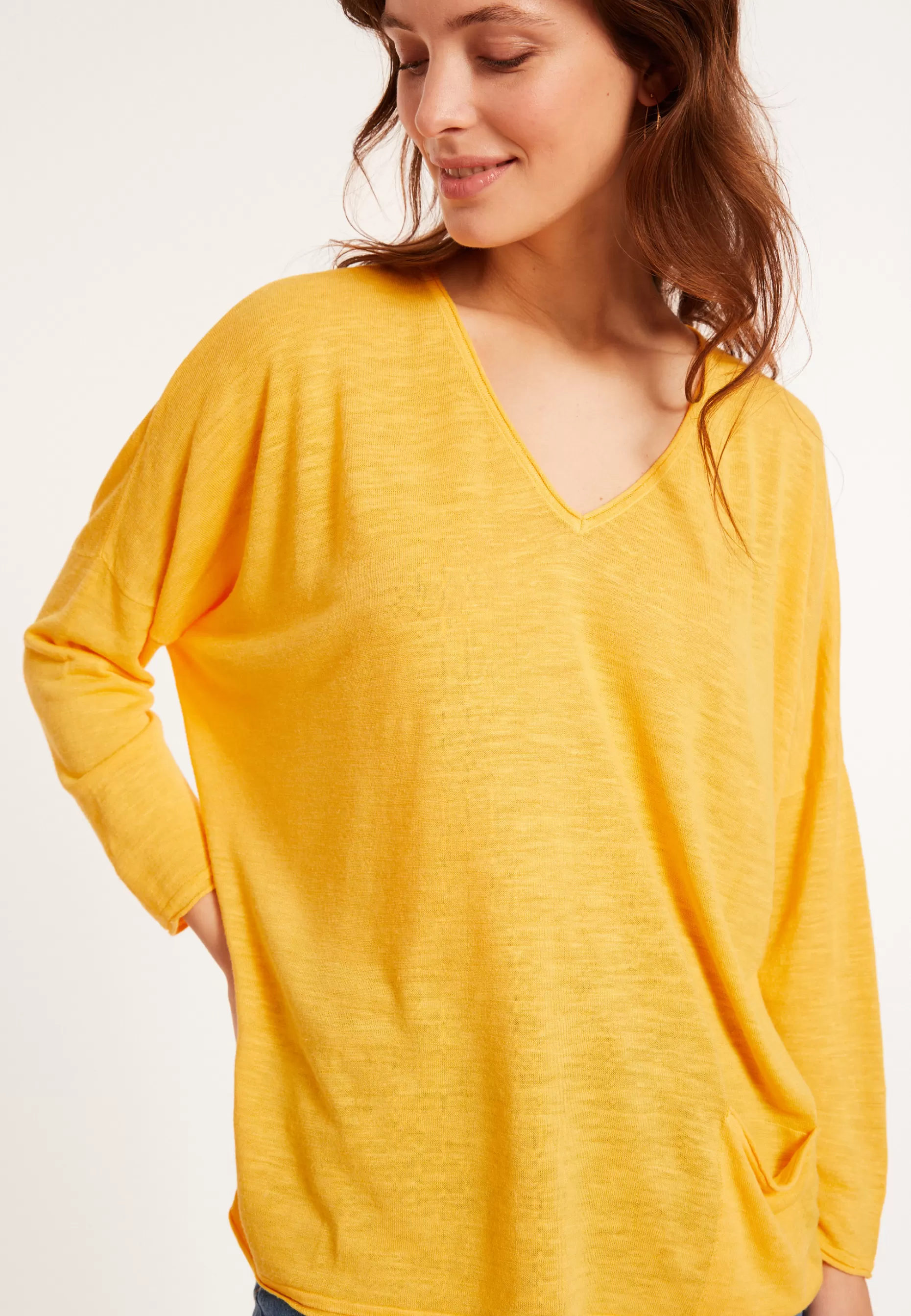 Maison Montagut T-Shirt Ample En Lin Flamme - Balou>Femme T-Shirts