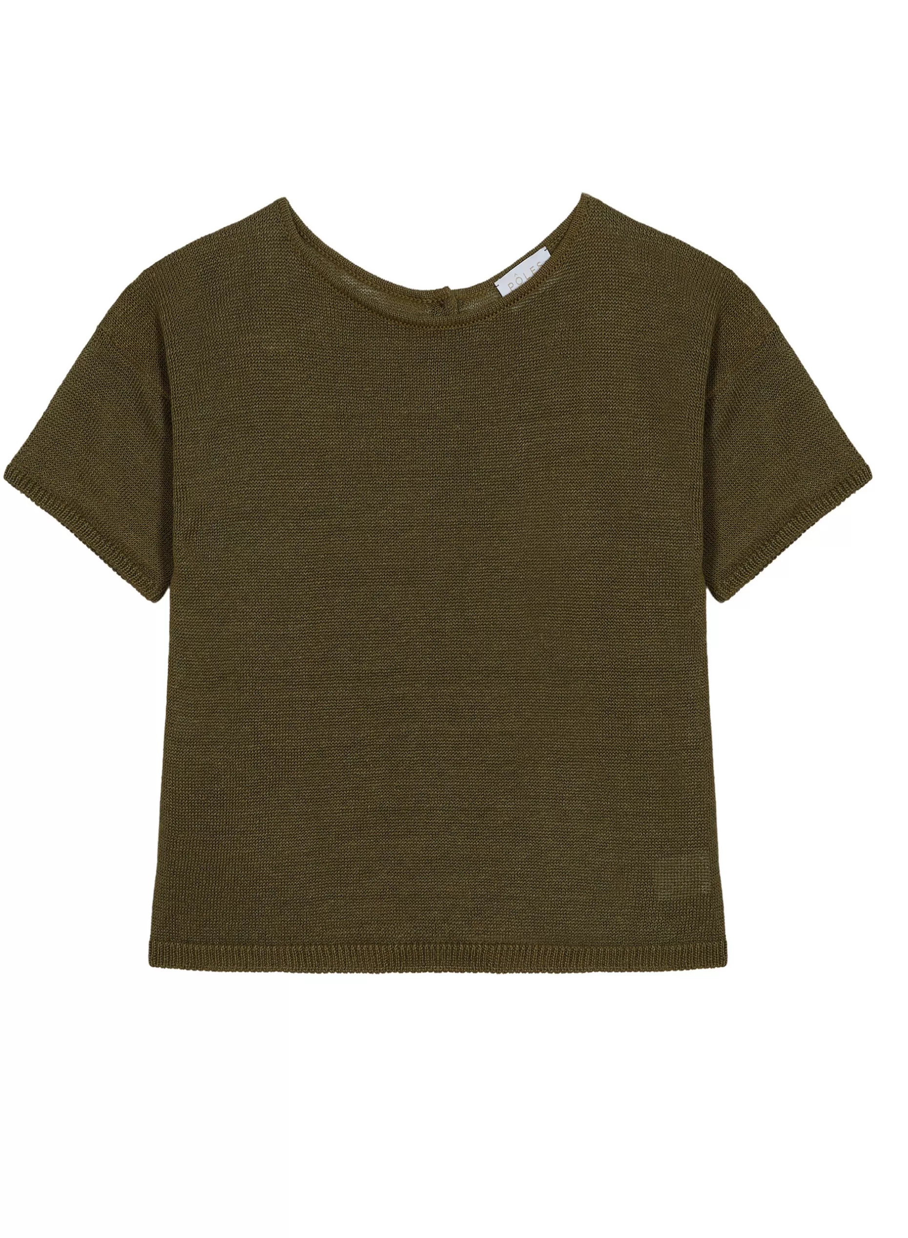 Maison Montagut T-Shirt Boutonne A L'Arriere En Lin - Tilla>Femme T-Shirts