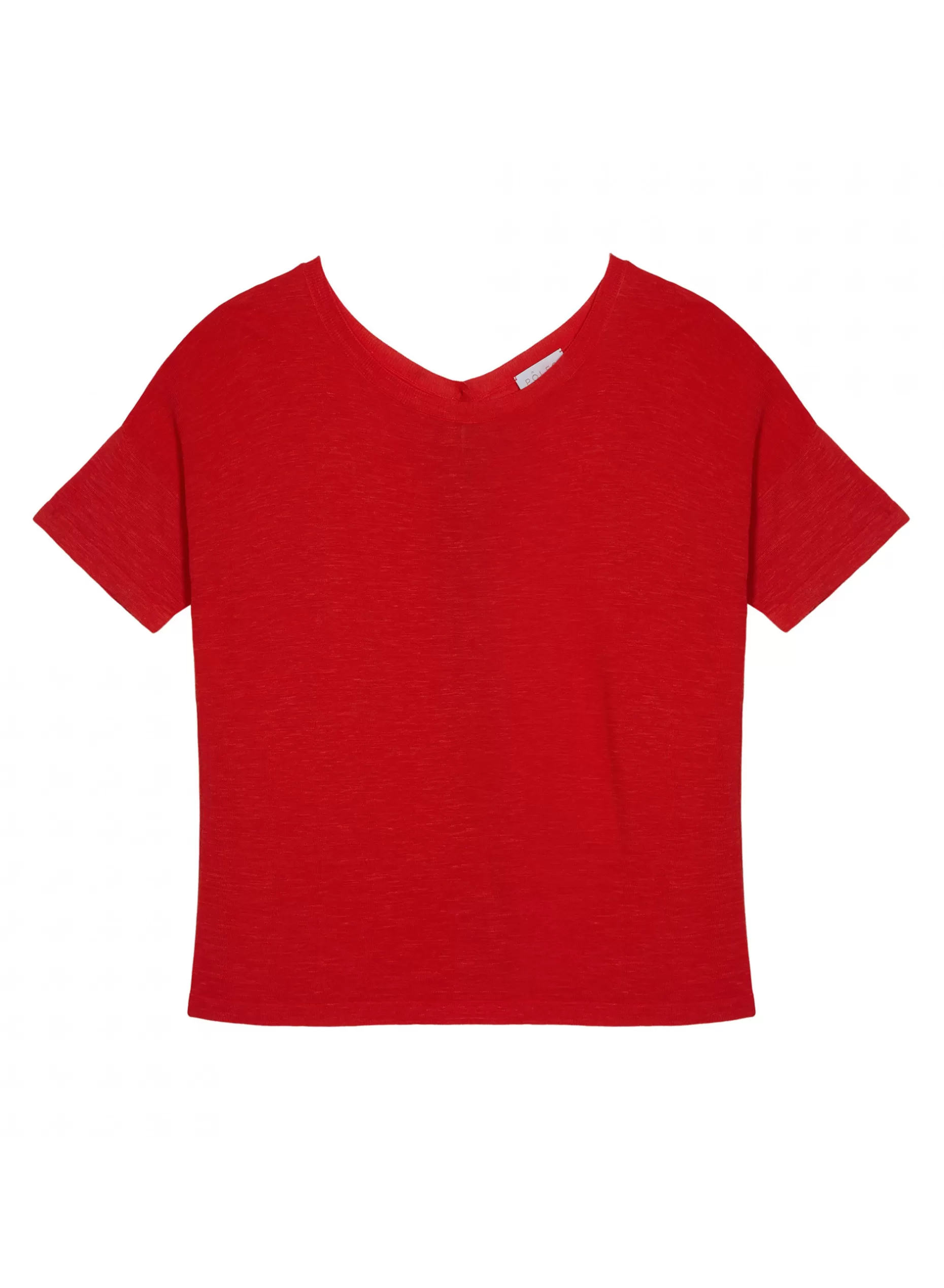 Maison Montagut T-Shirt Boutonne En Lin Flamme - Tally>Femme T-Shirts