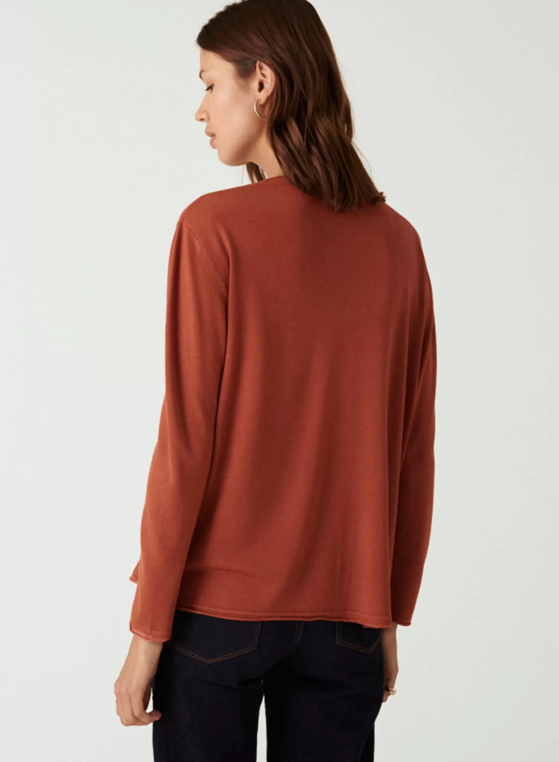 Maison Montagut T-Shirt Manches Longues En Bambou Cachemire A Fentes - Aelys>Femme T-Shirts