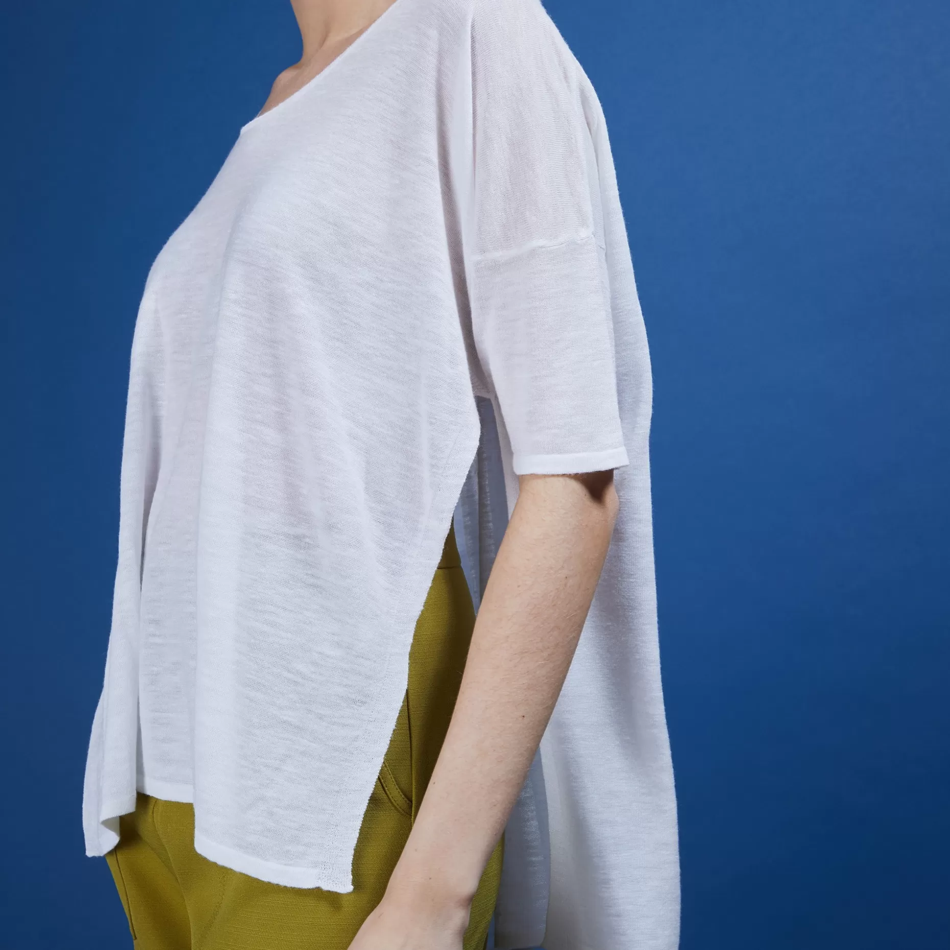 Maison Montagut T-Shirt Oversize En Lin Flamme - Batalya>Femme T-Shirts