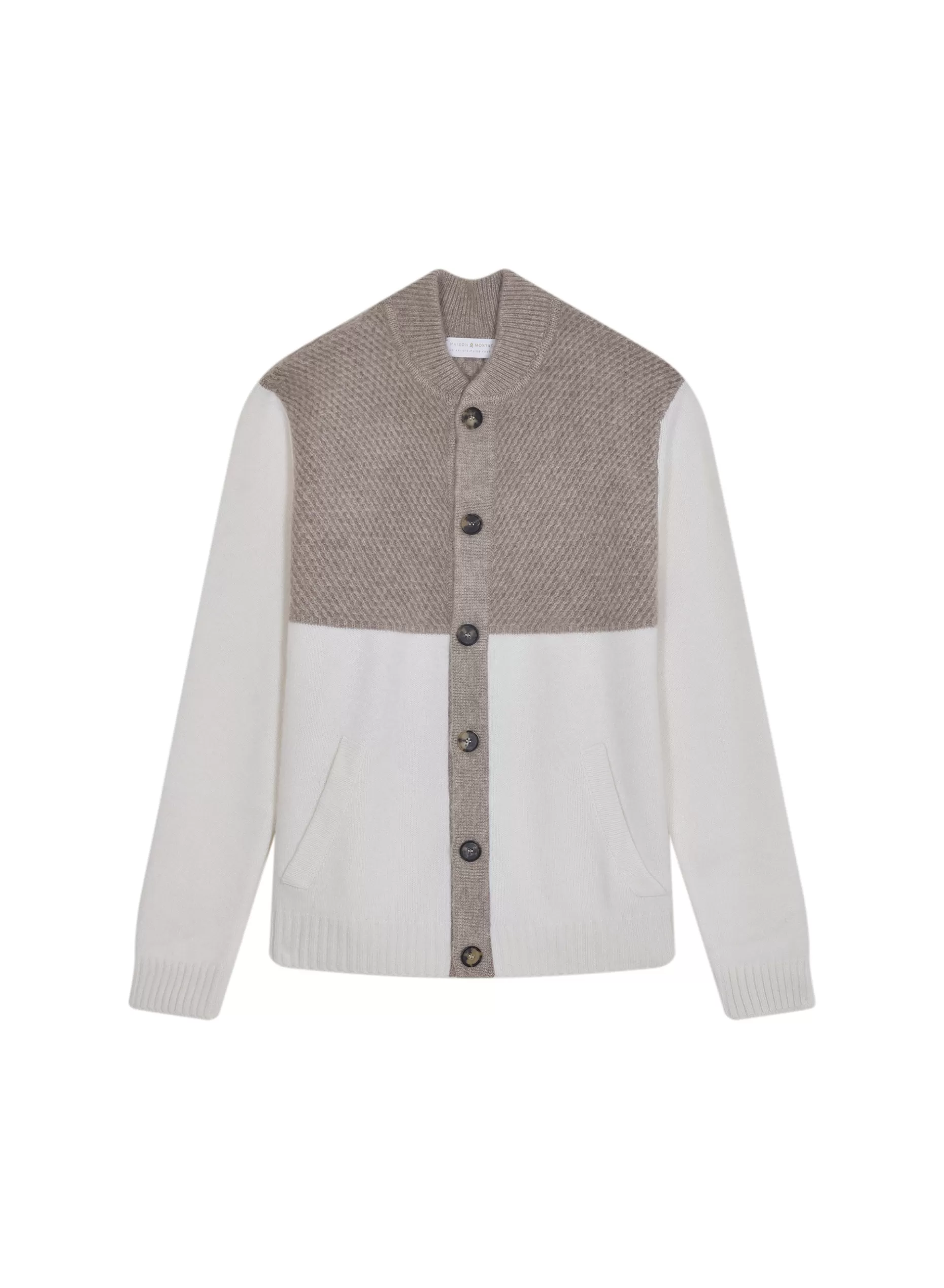 Maison Montagut Veste Boutonnee A Poches En Cachemire 4 Fils - Farell>Homme Vestes Et Gilets